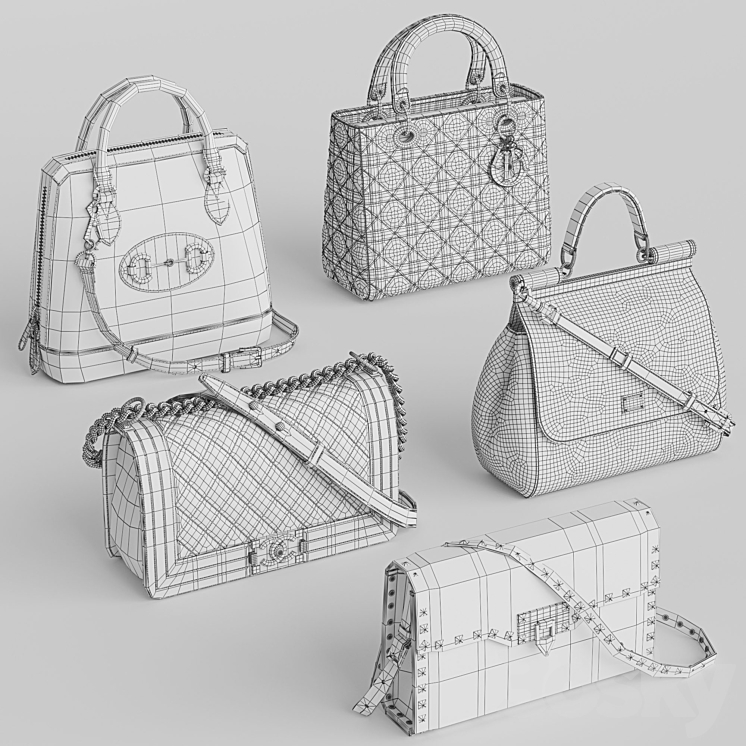 Bag set 4 3D Model