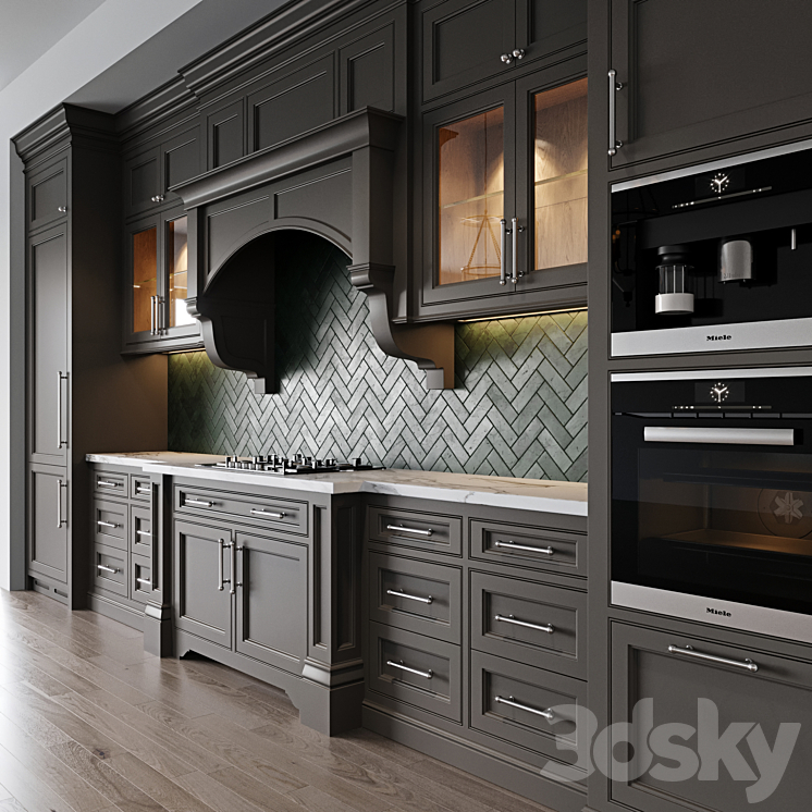 Classic kitchen 4 3D Model