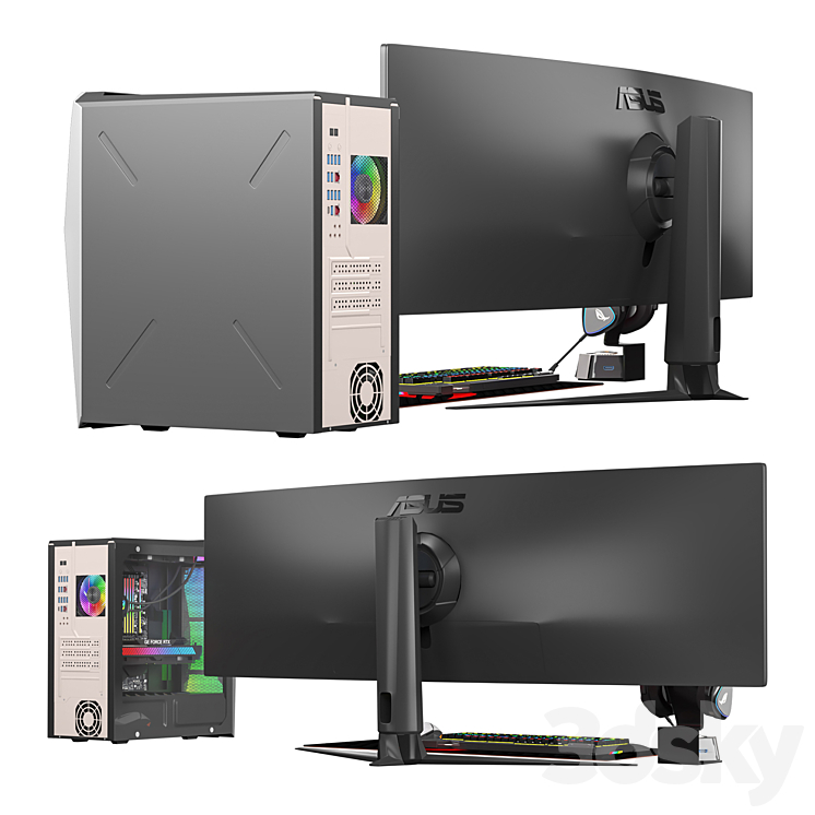 Compyuter collection ASUS 3D Model