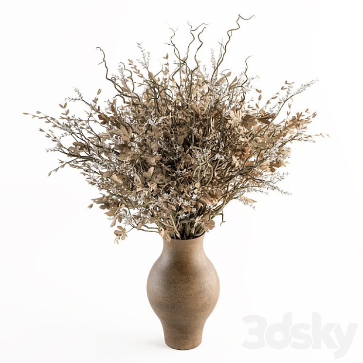 Bouquet - Autumn Branch in vase 56 3D Model Free