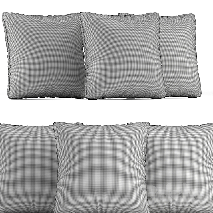 Decorative Pillow # 13 3DS Max Model - thumbnail 2
