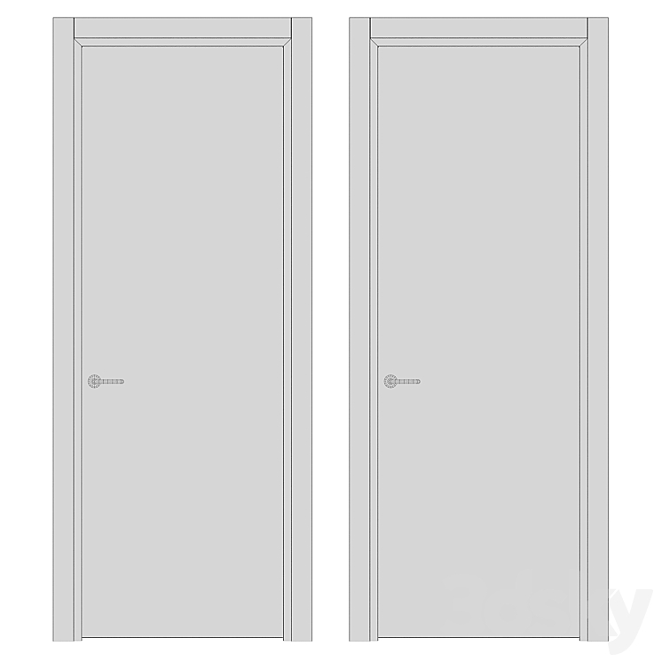Volhovec NEO set.1 doors 3D Model