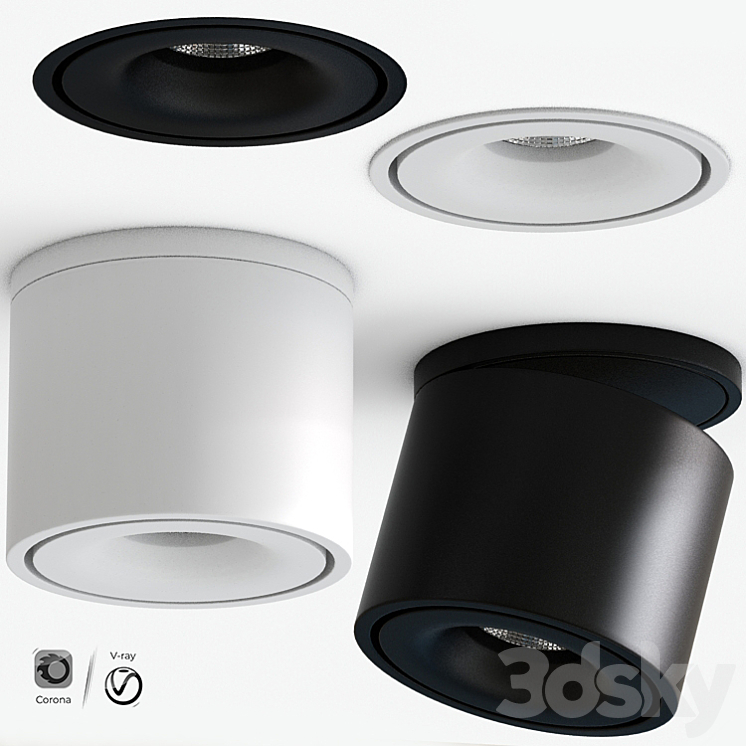 Nimis Thin Ceiling Spot Light 3D Model