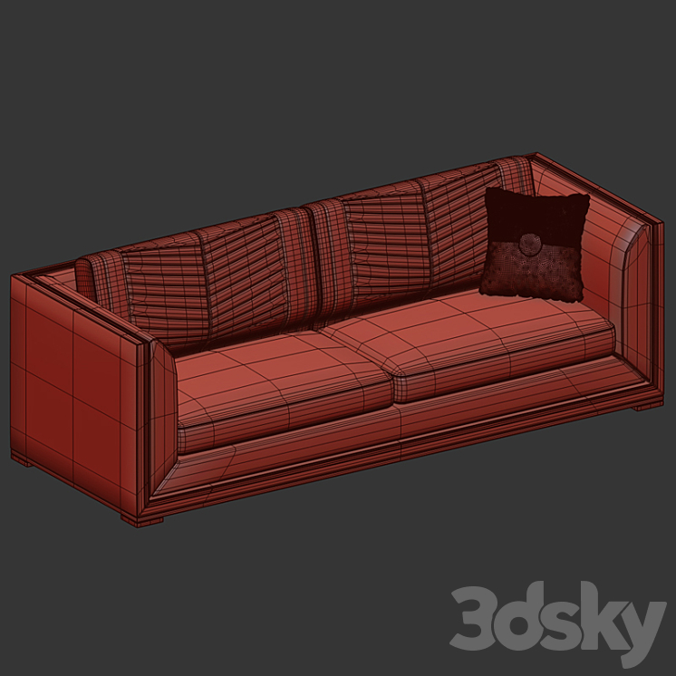 Salzbourg Sofa by Frato Interiors - FCI London 3D Model Free