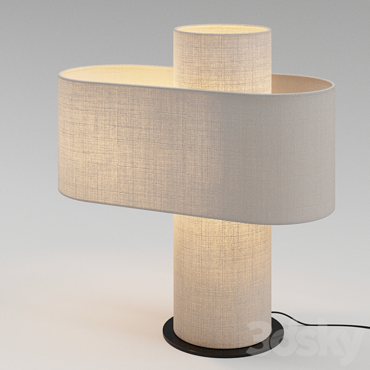CRATE & BARREL Heron Glowing Table Lamp 3D Model Free