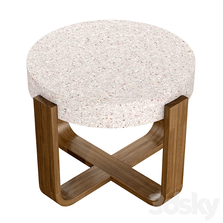 Bodhi Side Table 3DS Max Model - thumbnail 2