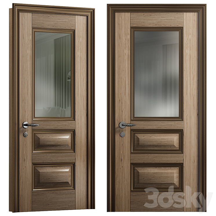 Door for interior №17 3DS Max Model - thumbnail 1