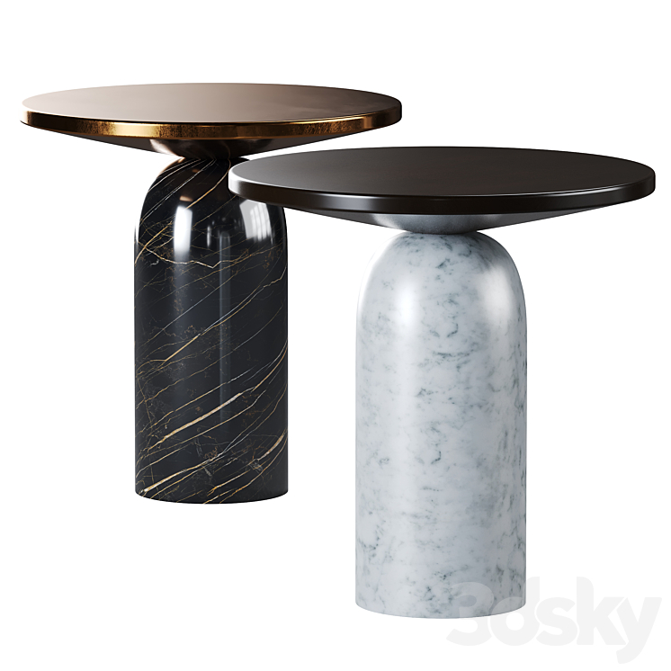 Martini Side Tables By CB2 3DS Max - thumbnail 1