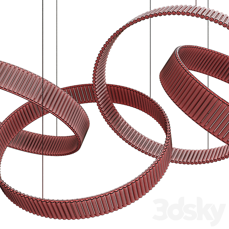 Lasvit flare chandelier 3D Model Free