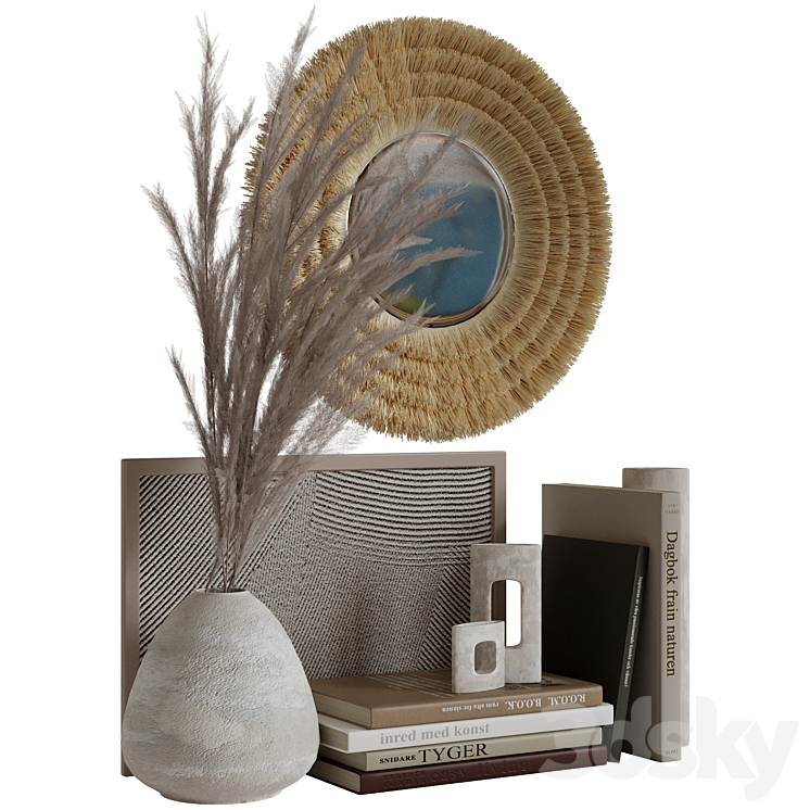 Decorative_set_4 3D Model Free