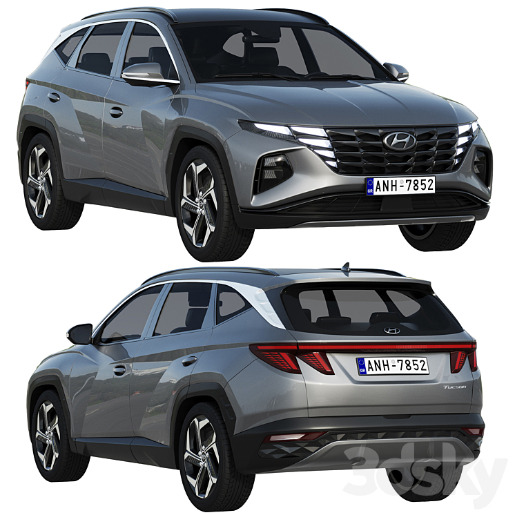 Hyundai Tucson 2021 3DS Max - thumbnail 1