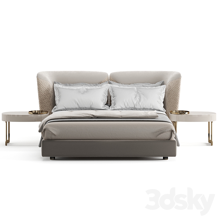 Fendi Casa Ceasar Bed 3D Model