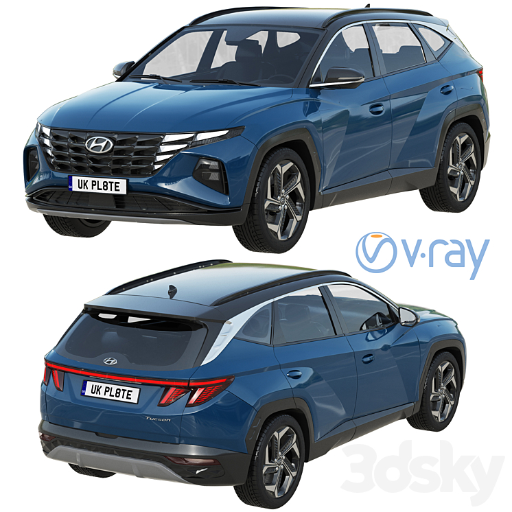 Hyundai Tucson 2021 3D Model