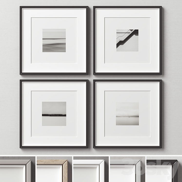 Picture Frames Set 271 Frame 3D model