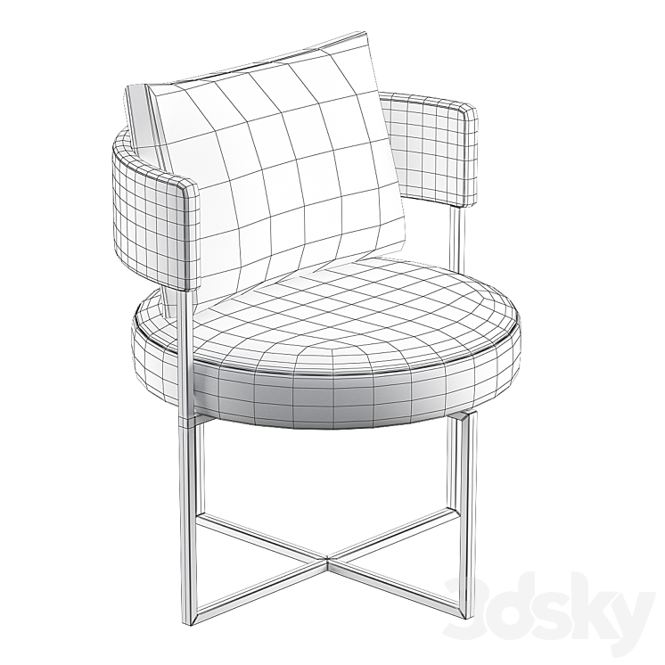 ISYS Easy chair ANA ROQUE INTERIORS 3DS Max Model - thumbnail 2