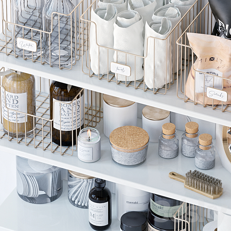 Decorative set for the bathroom 3D Model
