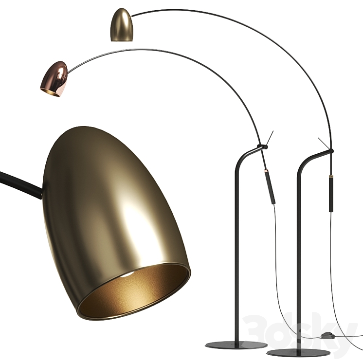 Aromas del Campo \/ Seeddesign Hercules Floor Lamp 3DS Max Model - thumbnail 1