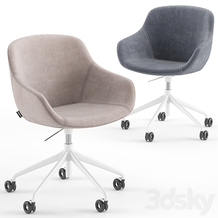 Igloo modern office chair – Calligaris 3DS Max - thumbnail 2