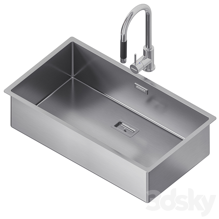 Rodi Box Lux 55 Kitchen Sink Insert 340 x 400 / 170 x 400 mm