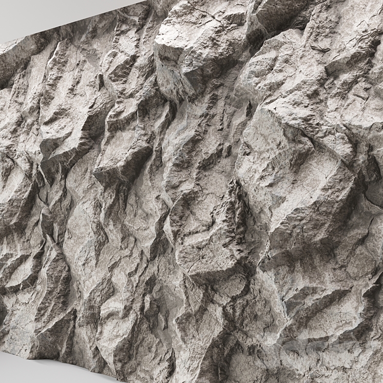 Rock cliff wall №32 3DS Max Model - thumbnail 2