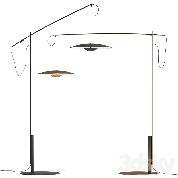 Ginger XL 42 floor lamp by Marset 3D Model