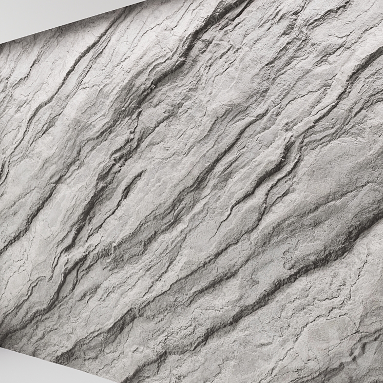 Rock cliff wall №33 3D Model Free