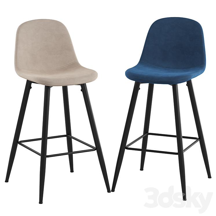 Deephouse Copenhagen barstool 3D Model