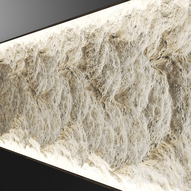 Stone white wall texture 3D Model