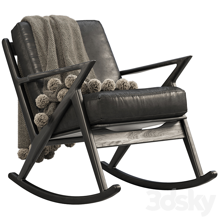 Joybird Soto Rocking Chair (3 options) 3DS Max - thumbnail 2