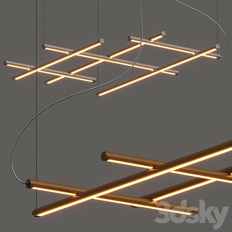 Panzeri Hilow Pendant Lamp 3D Model Free