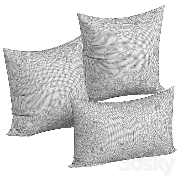 Decorative Pillow # 58 3DS Max Model - thumbnail 2