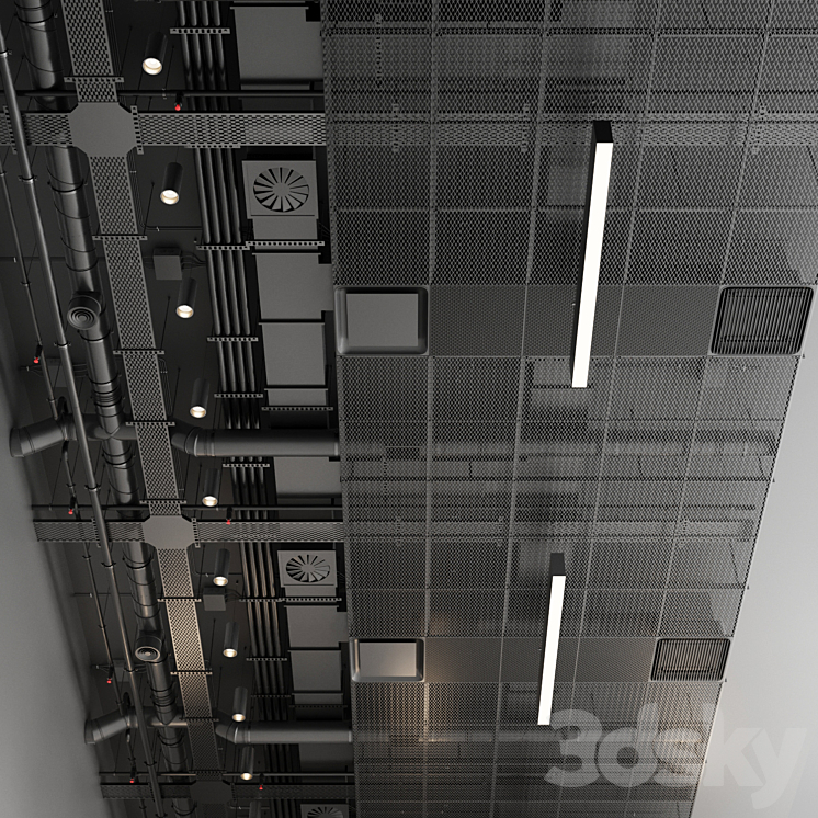 Industrial ceiling 5 3D Model