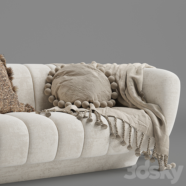 Odea 2 seater sofa 3D Model Free