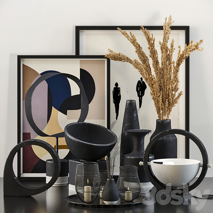 Decorative set vol.02（model:3524944_Circle_Vray,Corona）