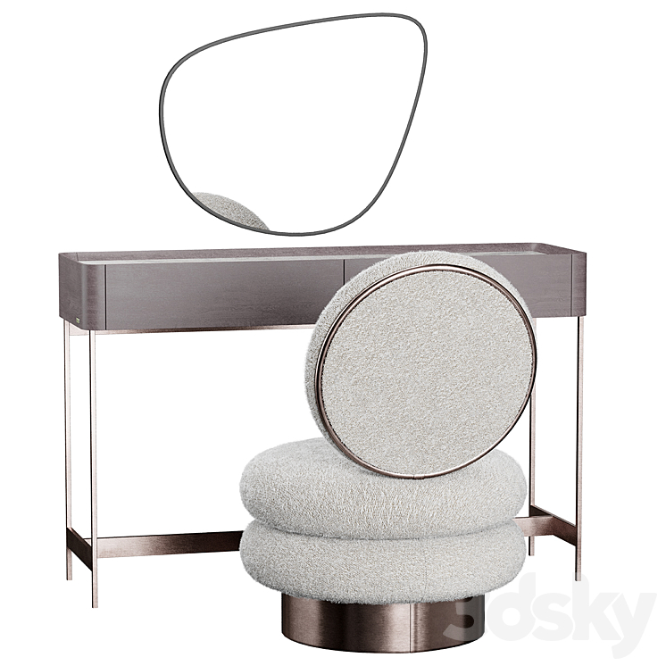 IRIS dressing table Moly Armchair 3D Model