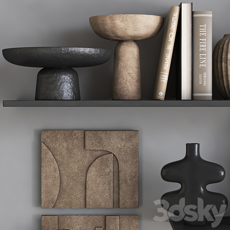 decorative set-03 3D Model Free
