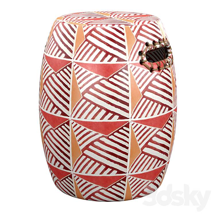 Griffin Ceramic Stool Anthropologie 3DS Max Model - thumbnail 2