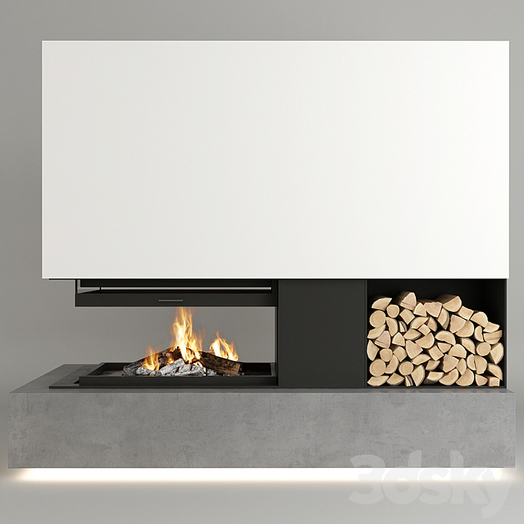Fireplace 3D Model
