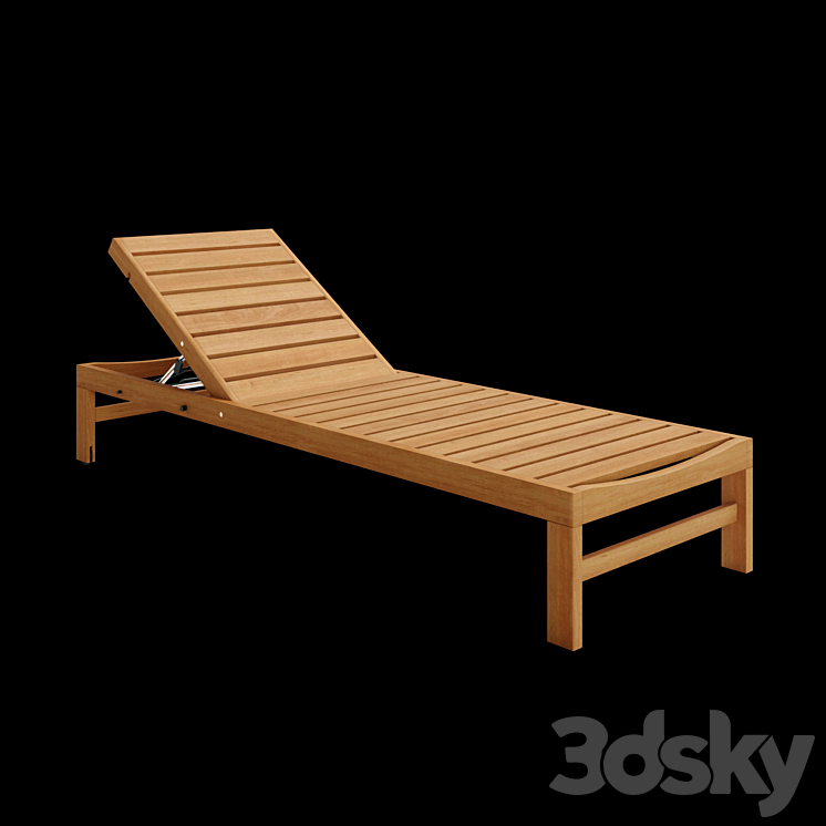 Deck chair Ethimo Sand 3DS Max - thumbnail 2
