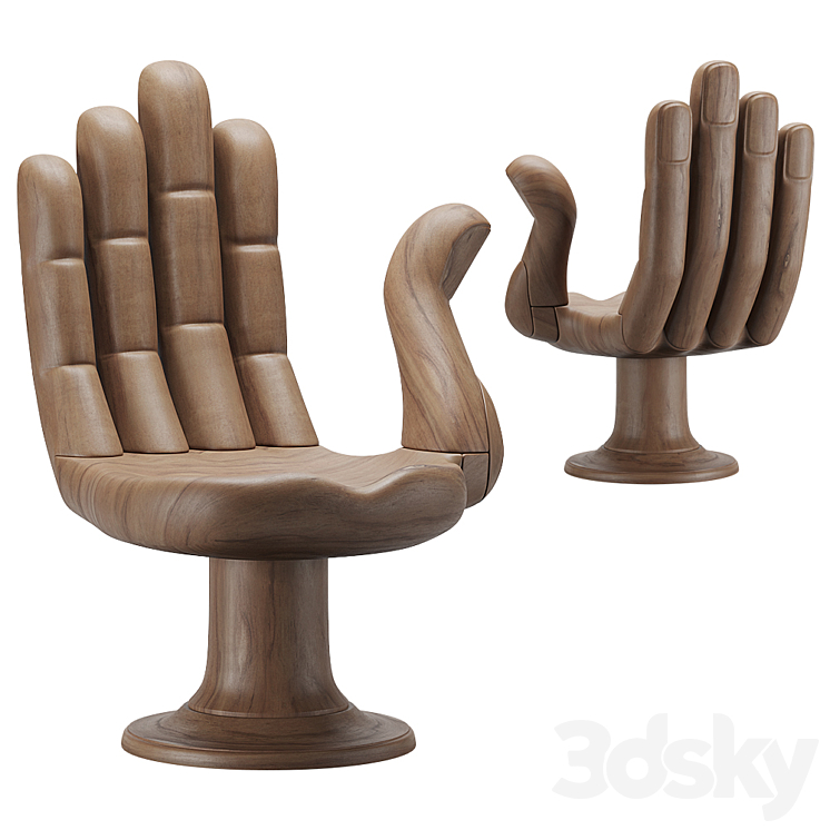 Hand Chair By Pedro Friedeberg 3DS Max Model - thumbnail 2