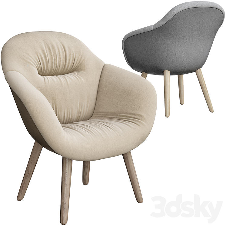 Hay aal armchair 3DS Max Model - thumbnail 1