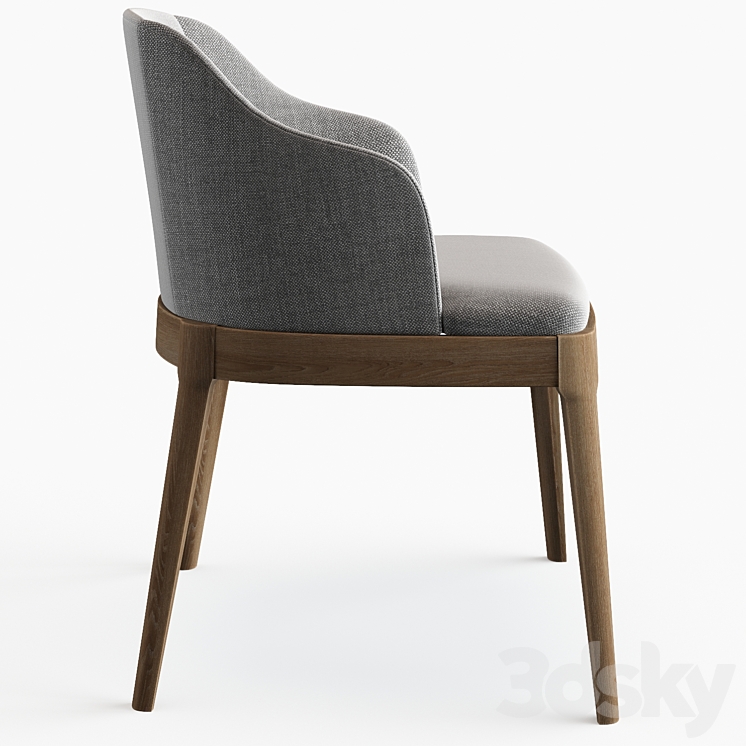 Bryce Dining chair Four hands Chair 3D model