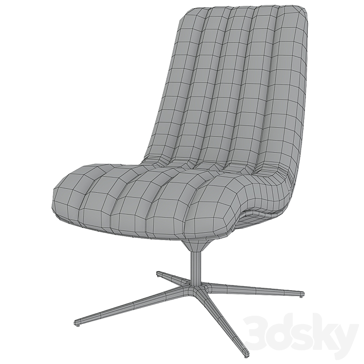 Healey Lounge Chair by walter knoll Arm chair 3D model