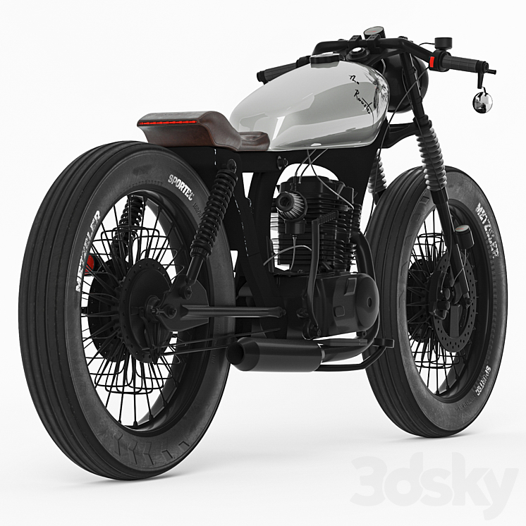 Honda CG125 Motorcycle 3D Model
