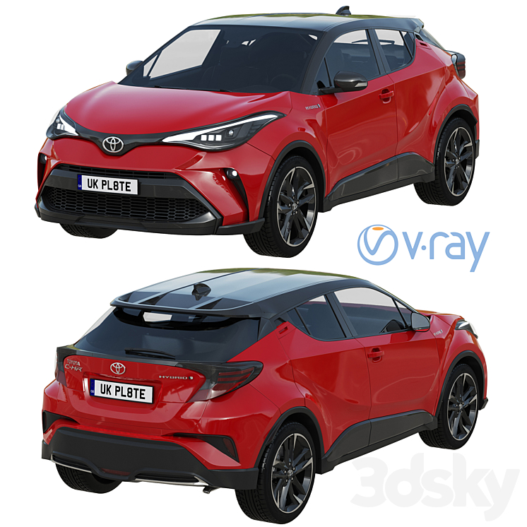 Toyota C-HR 2021 3D Model