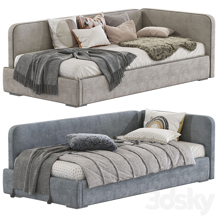 Contemporary style sofa bed 9 3DS Max - thumbnail 1