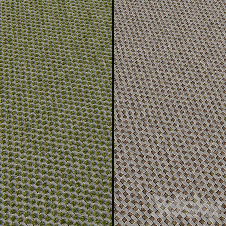 Eco-paving Type 1 Pattern 4 3DS Max - thumbnail 2