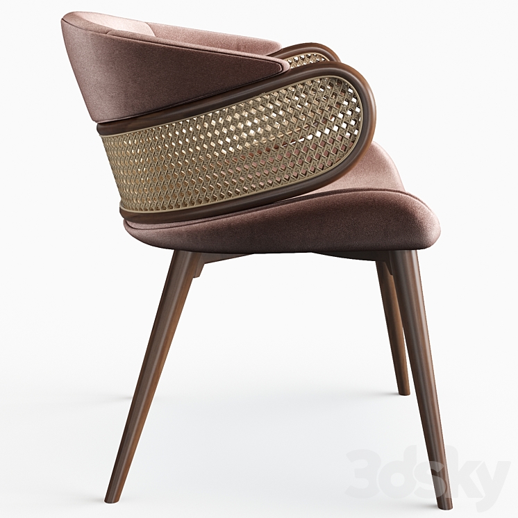Alma de luce Mudhif dining chair 3D Model