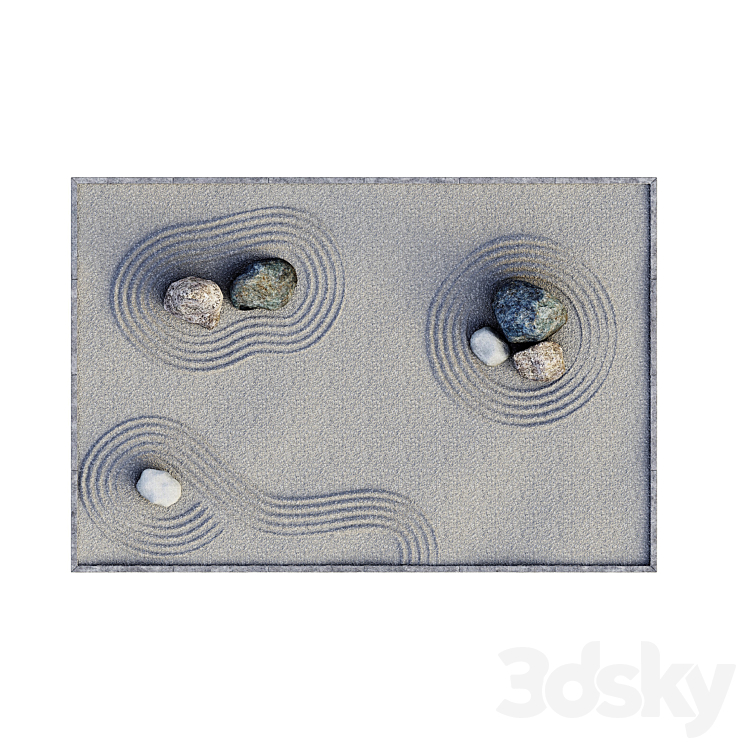 Rock garden 3D Model