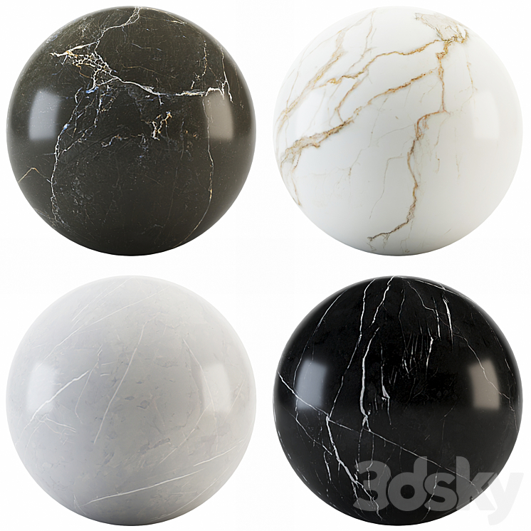 Collection Marble 10 3DS Max - thumbnail 1
